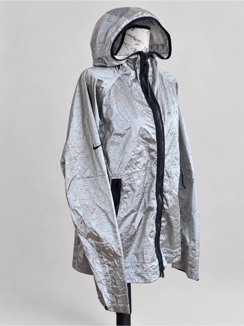 Nike Tech Pack Woven Hooded Zip Up Jacket Deep Silver Men’s Size M